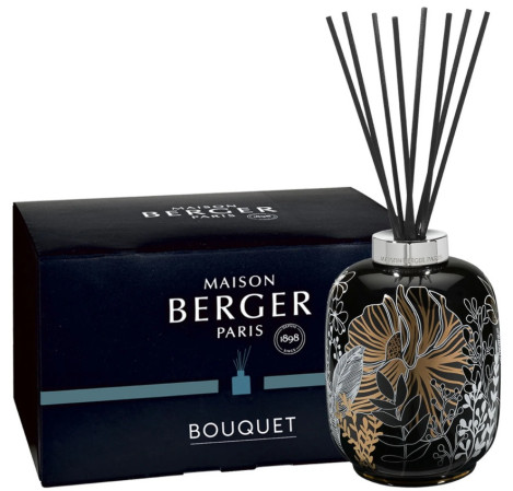 detail Maison Berger VÉGÉTALE black, procelánový difuzér s tyčinkami 490ml