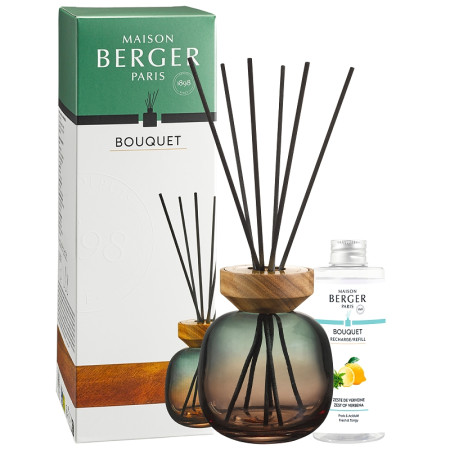 detail Maison Berger WOOD difuzér 260ml s náplní Zest of Verbena 180ml