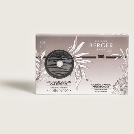 detail Maison Berger CAR - HOLLY AMBER POWDER, clip + náplň