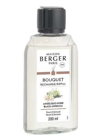 detail Maison Berger BLACK ANGELICA, náplň do difuzéru 200ml