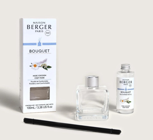 detail Maison Berger COSY MUSK, difuzér kostka s náplní 125ml