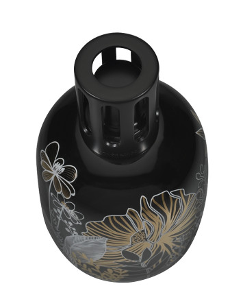 detail Maison Berger VÉGÉTALE black, porcelánová katalytická lampa