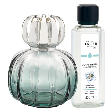 detail Maison Berger CORALI lampa GREEN, náplň Celestial Aqua 250ml
