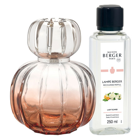 detail Maison Berger CORALI lampa ORANGE, náplň Lady Flower 250ml