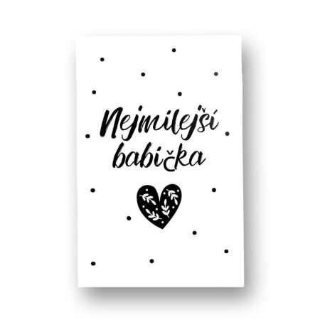 detail Soap & Gifts - Vonné přání 10g - NEJMILEJŠÍ BABIČKA, bílé
