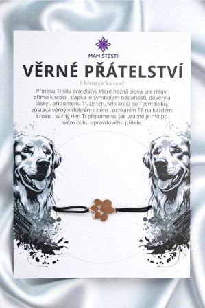 detail Náramek MÁM ŠTĚSTÍ - VĚRNÉ PŘÁTELSTVÍ