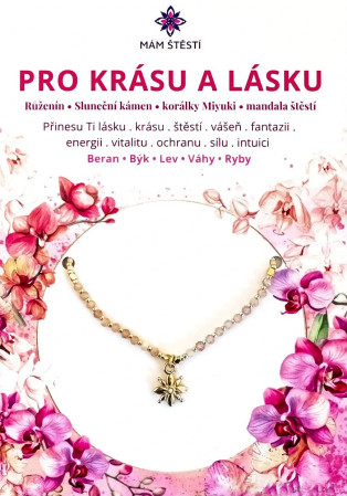 detail Náramek MÁM ŠTĚSTÍ - PRO KRÁSU A LÁSKU