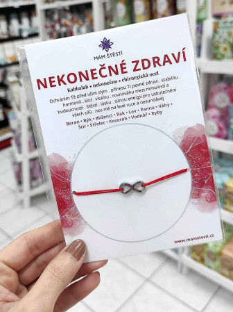 detail Náramek s poselstvím - NEKONEČNÉ ZDRAVÍ