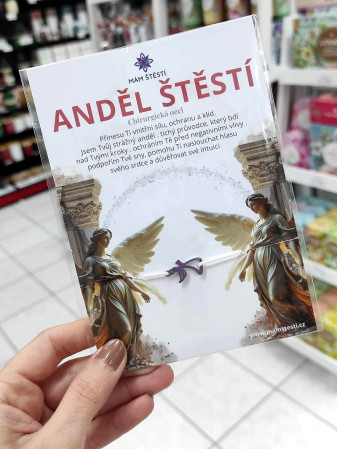 detail Náramek s poselstvím - ANDĚL ŠTĚSTÍ