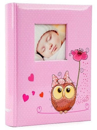 detail Fotoalbum 9x13/200 B35200S Fandy OWLET 2, růžová