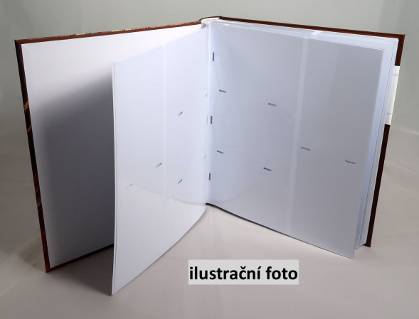 detail Fotoalbum 10x15/500 5-up Poldom MAPS hnědé tóny (tapetový vzor)