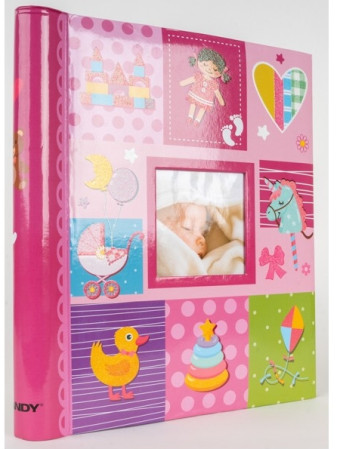 detail Fotoalbum samolepicí 60stran DRS30 Fandy MEADOW 2 růžové