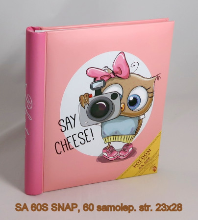 detail Fotoalbum samolepicí 60stran SA60 Poldom SNAP růžové