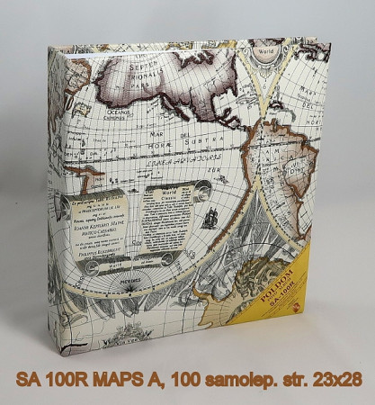 detail Fotoalbum samolepicí 100stran SA-100 Poldom MAPY