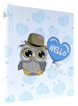 detail Fotoalbum samolepicí 40stran DRS20 Gedeon HELLO OWL BLUE