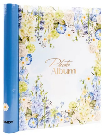 detail Fotoalbum samolepicí 60stran DRS30 Fandy ABLOOM 1 modrý bok