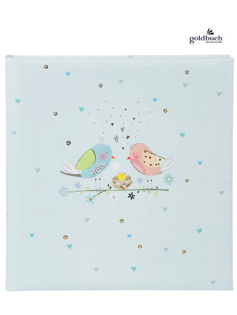 detail Fotoalbum klasik 60stran 15562U Goldbuch LOVING BIRDS boy