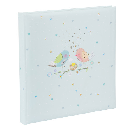 detail Fotoalbum klasik 60stran 15562U Goldbuch LOVING BIRDS boy