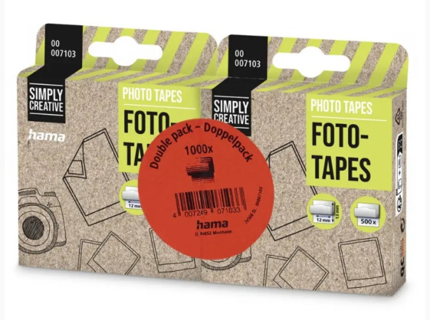 detail Podlepky Hama 2x 500ks DOUBLE PACK
