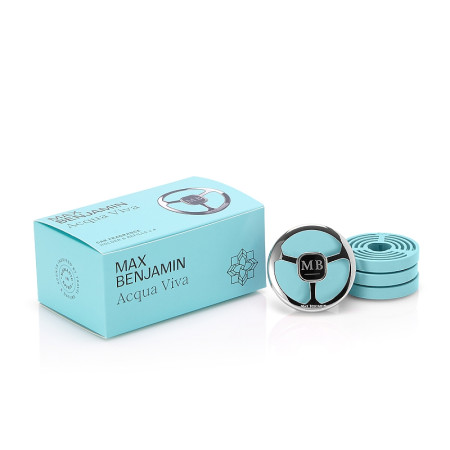 detail Max Benjamin Vůně do auta GIFT SET 1+4, ACQUA VIVA