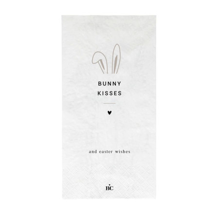 detail Bastion Collections Papírové ubrousky BUNNY KISSES, 10x20cm