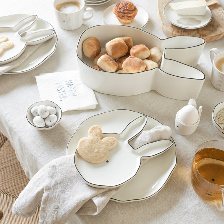 detail Bastion Collections Talířek BUN Plate White Bunny ears