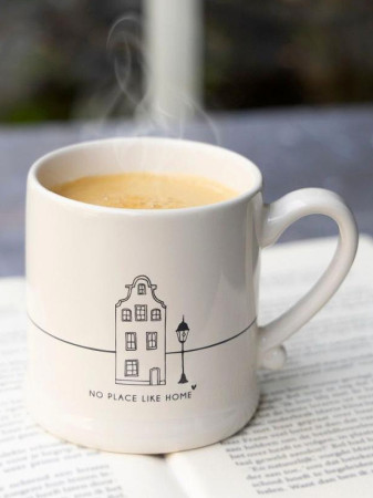 detail Bastion Collections Hrneček NO PLACE LIKE HOME in black, 220 ml