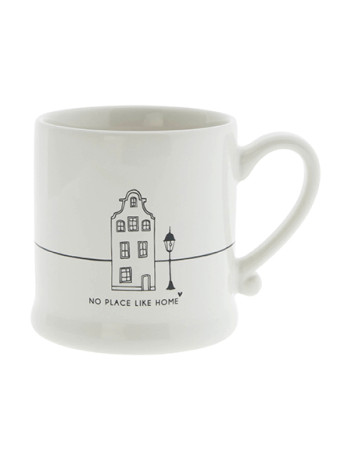 detail Bastion Collections Hrneček NO PLACE LIKE HOME in black, 220 ml