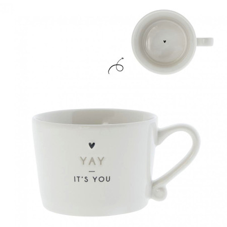 detail Bastion Collections Hrneček menší YAY ITS YOU, in black 175 ml
