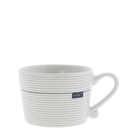 detail Bastion Collections Hrneček menší STRIPES TITANE HELLO, 175ml