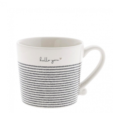 detail Bastion Collections Hrneček HELLO YOU in black, 200 ml