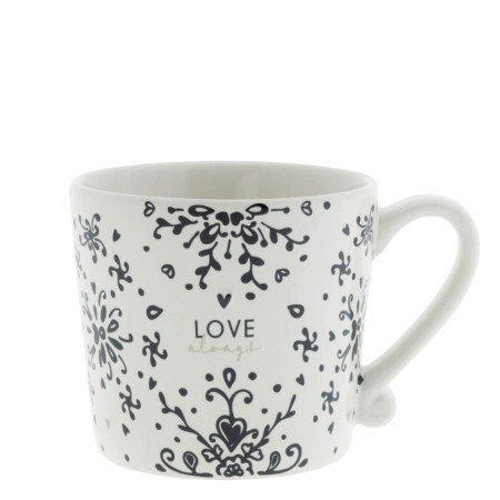 detail Bastion Collections Hrneček LOVE ALWAYS in black, 200ml