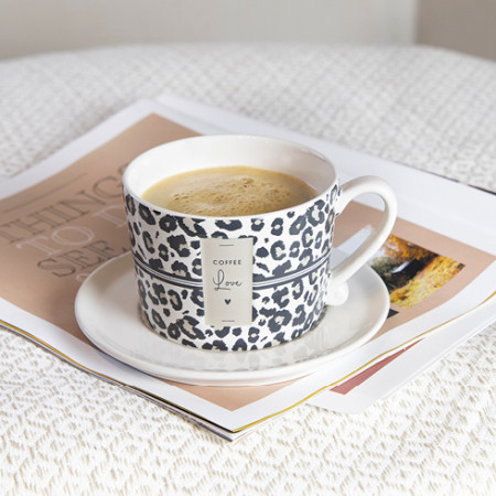 detail Bastion Collections Hrnek LEOPARD COFFEE LOVE, 300 ml