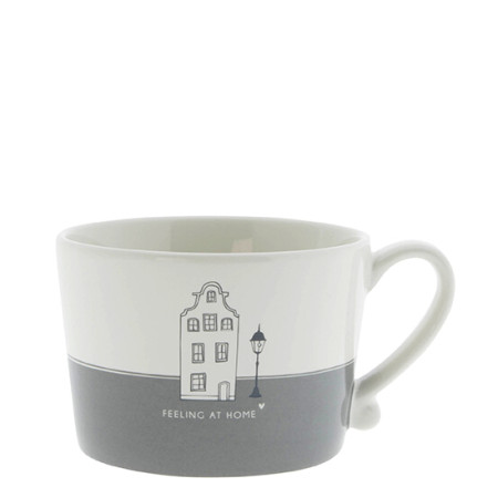 detail Bastion Collections Hrnek FEELING AT HOME in grey, 300 ml