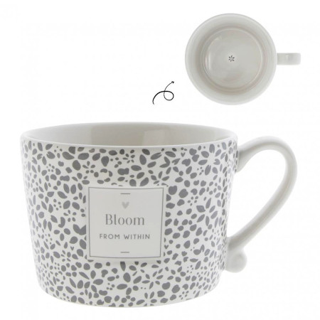 detail Bastion Collections Hrnek BLOOM FROM WITHIN in grey, 300ml
