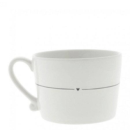 detail Bastion Collections Hrnek LA VIE EST BELLE in black, 300 ml