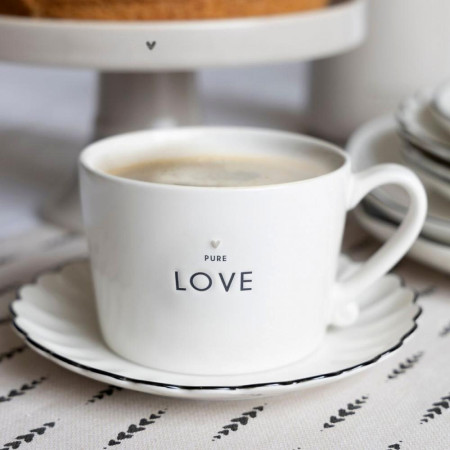 detail Bastion Collections Hrnek PURE LOVE in black, 300 ml