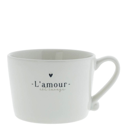 detail Bastion Collections Hrnek L'AMOUR SAVAGE in black/titane, 300ml