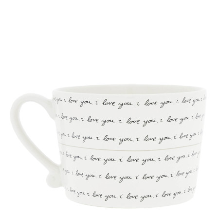 detail Bastion Collections Hrnek I LOVE YOU in black, 300ml