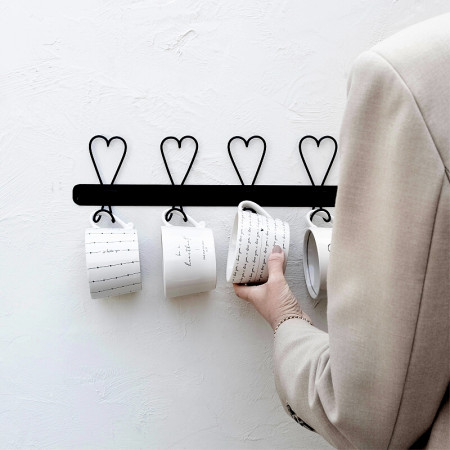detail Bastion Collections Hrnek I LOVE YOU in black, 300ml