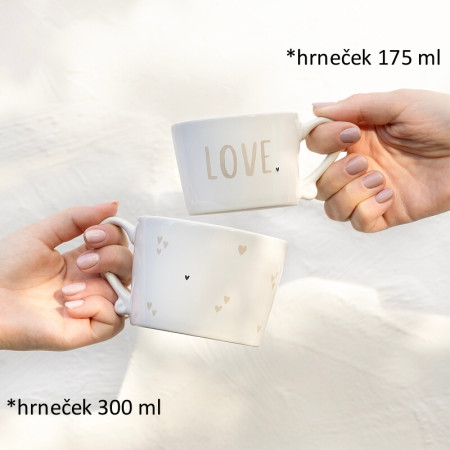 detail Bastion Collections Hrnek HEARTS natural in BT, 300ml