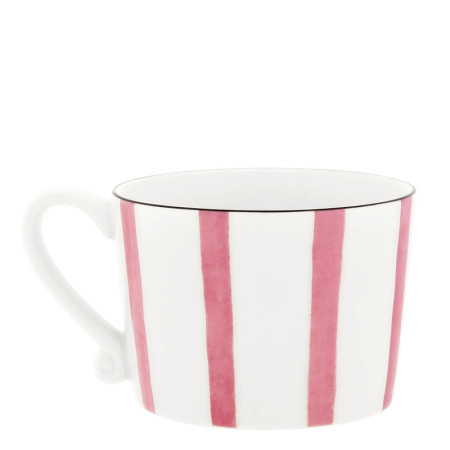 detail Bastion Collections Hrnek White/Rose Big Stripe, 300ml