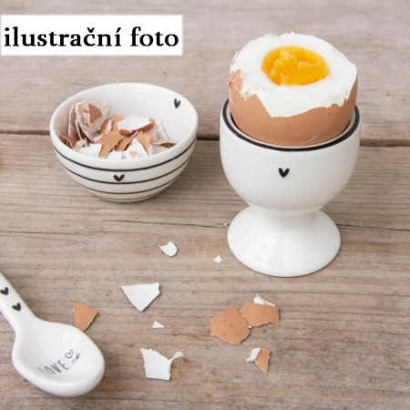 detail Bastion Collections EGG CUP in black, stojánek na vajíčko