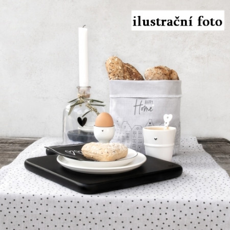detail Bastion Collections EGG CUP in black, stojánek na vajíčko
