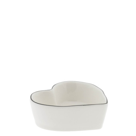 detail Bastion Collections Miska ve tvaru SRDCE in black, Heart Shaped