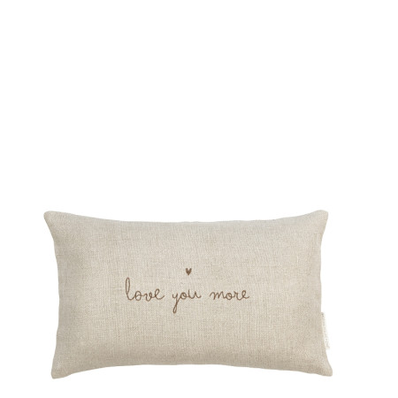 detail Bastion Collections Polštář 30x50cm Naturel, Love You more