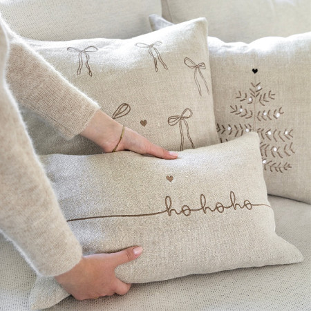 detail Bastion Collections Polštář 50x50cm, Naturel, All Bows