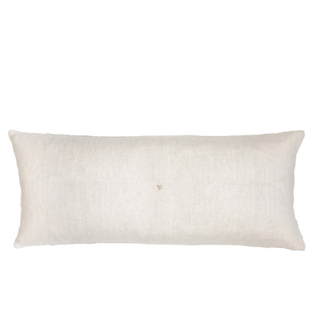 detail Bastion Collections Polštář 40x90cm NATUREL Heart Nat 100% linen