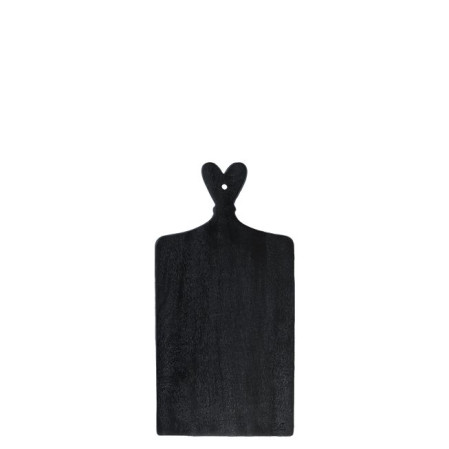 detail Bastion Collections TRAY BLACK HEART široké prkénko, 44,5x22,5x2,3cm