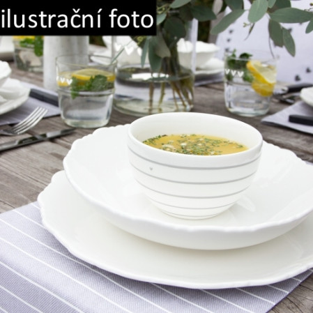 detail Bastion Collections Talíř velký DINNER PLATE white, 27 cm